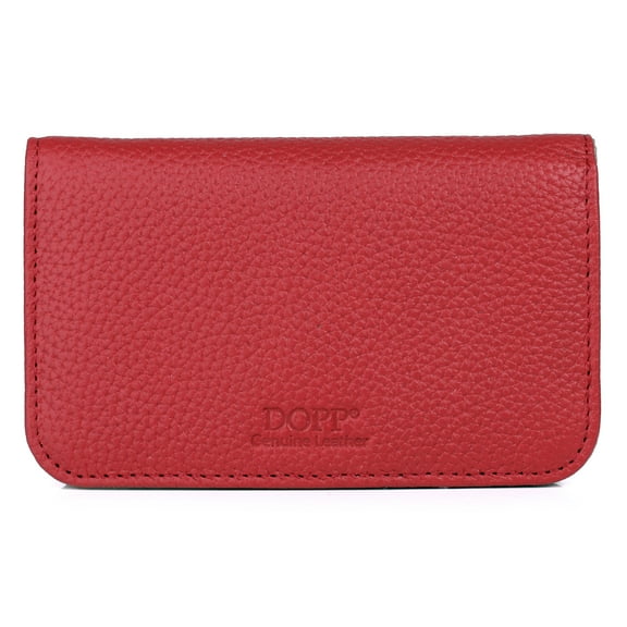 Dopp Women's Pik-Me-Up Snap Card Case Leather, Red