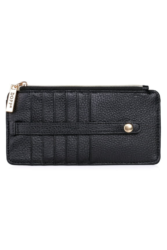 Women's Pik-Me-Up Thin Card Holder Leather, Black