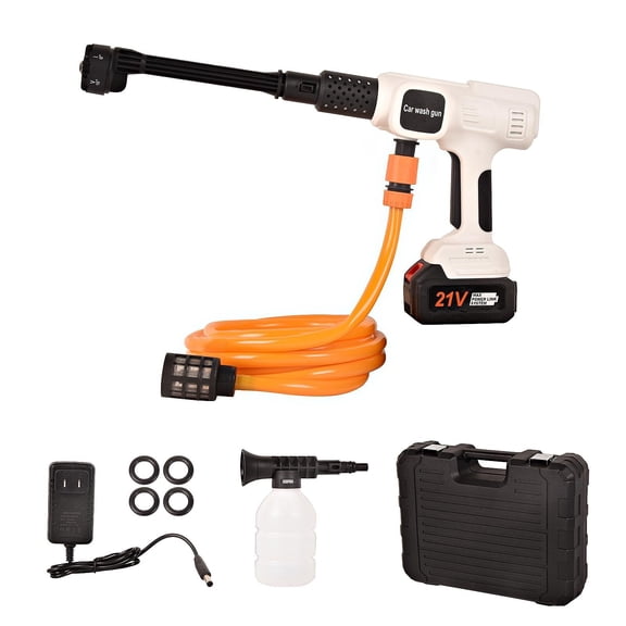 Doppy Cordless Pressure Washer Cleaner with 6-in-1 Nozzle 4-Speed Car Washer Gun