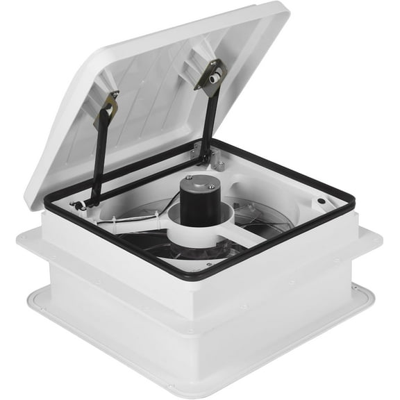 Doppy  MGNT14" RV Roof Vent Fan, 12V RV Fantastic Fan 4 Speed Reversible Air Circulation Camper Exhaust Fan for Camper RV Vent Fan for Travel Trailer, Cargo Trailer, Motorhome