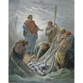 thumbnail image 1 of Dor Miraculous Draught. Nthe Miraculous Draught Of Fishes. Color Wood Engraving After Gustave Dor. Print by, 1 of 1