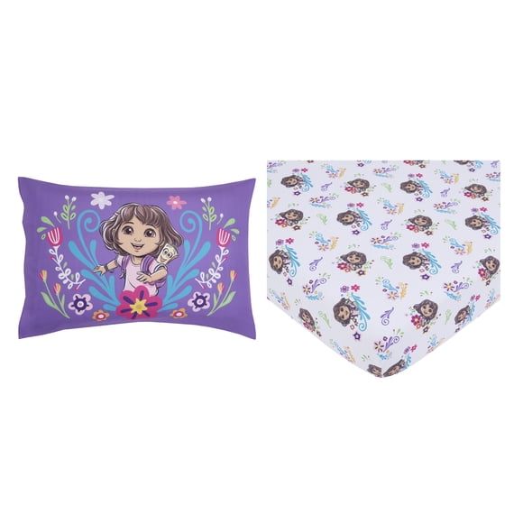 NoJo Dora Adventure Awaits Toddler Sheet Set 2-Piece