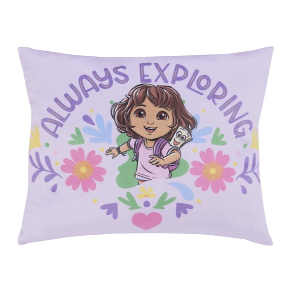 Dora Adventure Awaits Decorative Toddler Pillow