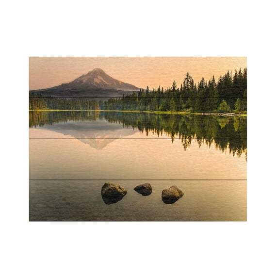 Dora Artemiadi 'Mirror' Wood Slat Art 12x16