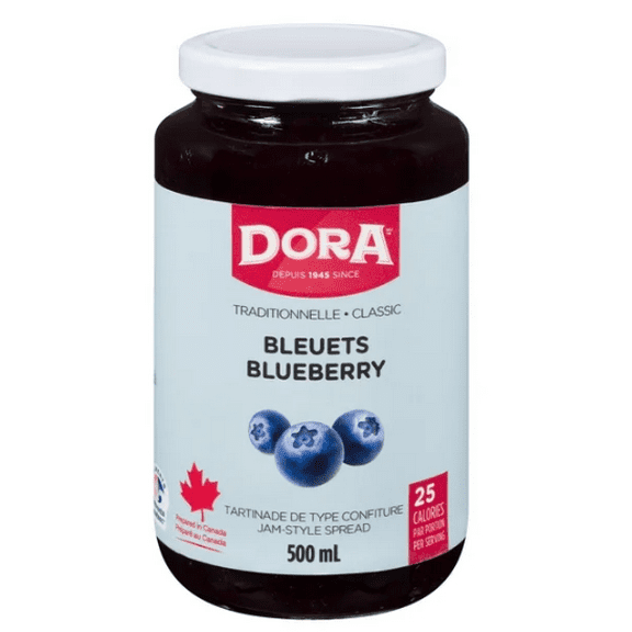 Dora Blueberry Light Jam Spread, 500mL