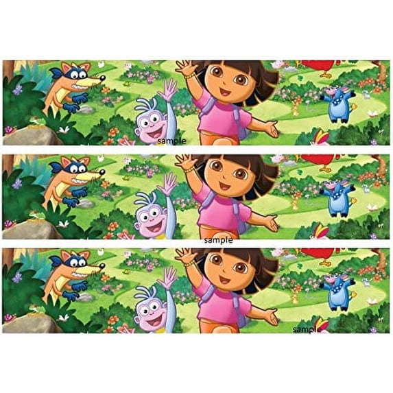 Dora Designer Strips Edible Cake Border Design Toppers