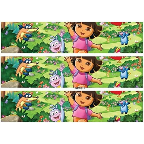 Dora Designer Strips Edible Cake Border Design Toppers