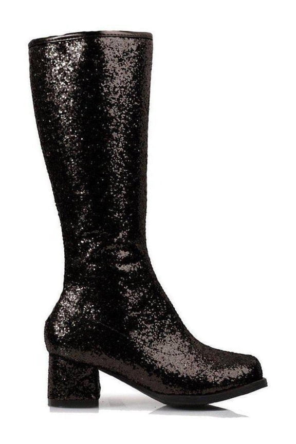 Ellie Shoes E-175-Dora-G 1 Heel Children Glitter Gogo Boot