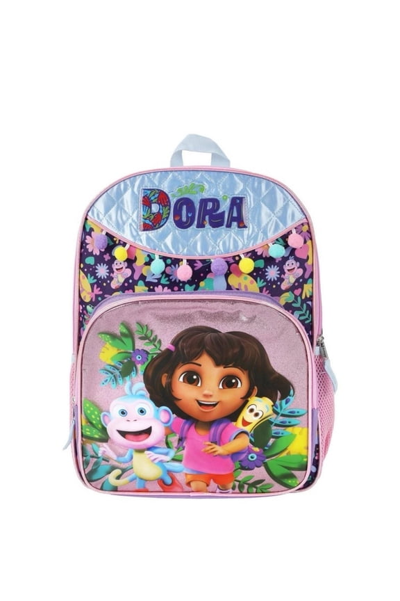 Dora ' 16" Backpack Purple Boots Map Explorer