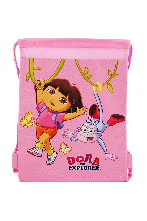 Dora Pink Drawstring Bag
