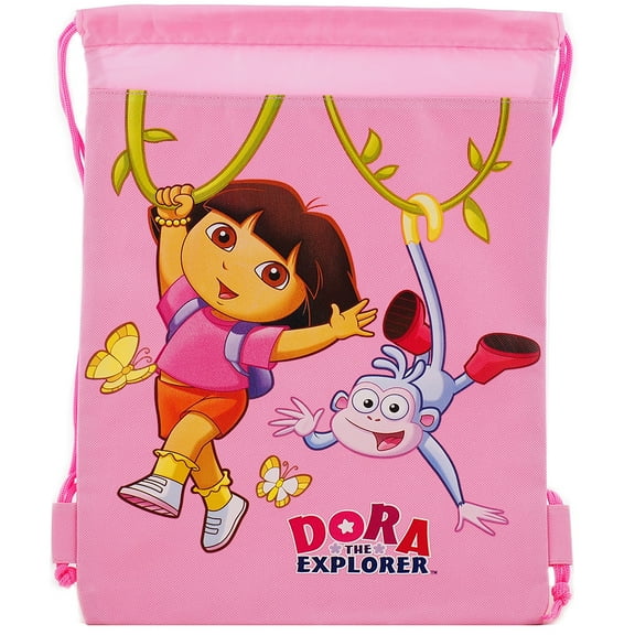 Dora Pink Drawstring Bag