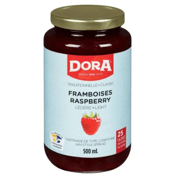 Dora Raspberry Light Jam Spread, 500mL