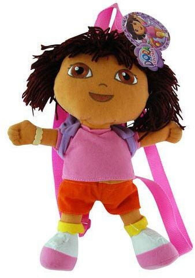 Dora The Explorer 12"" Plush Kids Backpack Case Pa - image 1 of 1
