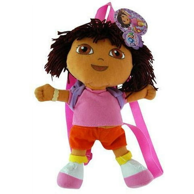 Dora The Explorer 12"" Plush Kids Backpack Case Pa