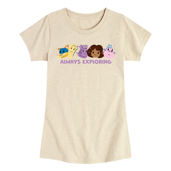 Dora The Explorer - Always Exploring - Toddler And Youth Girls Fitted Short Sleeve Graphic T-Shirt