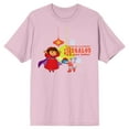 thumbnail image 1 of Dora The Explorer Animated Presents For Everyone Regalos Para Todos Crew Neck Short Sleeve Cradle Pink Adult T-shirt-Small, 1 of 2