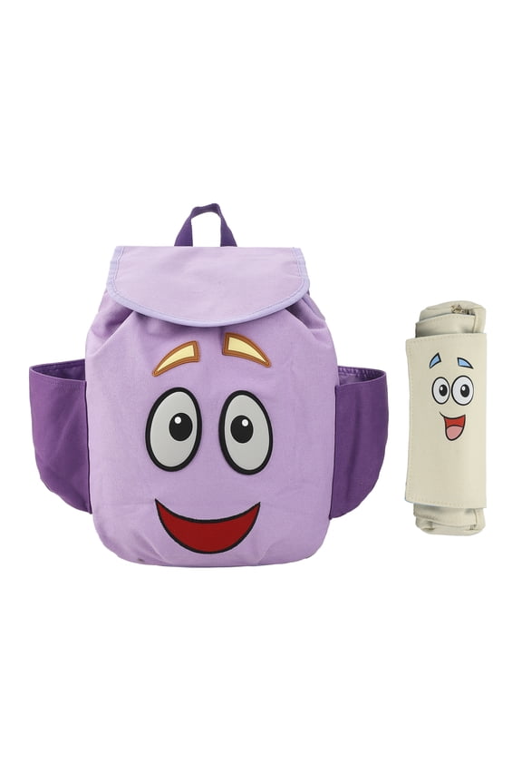 Dora The Explorer Backpack Character 13" Novelty Backpack With Map Pouch