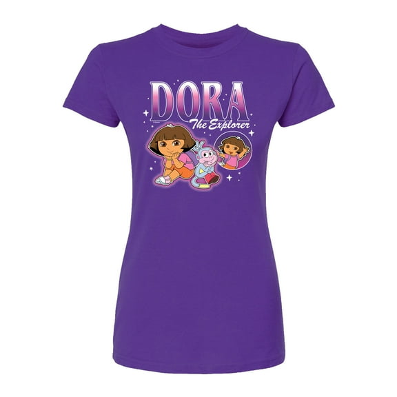Dora The Explorer - Bootleg - Juniors Fitted Graphic T-Shirt