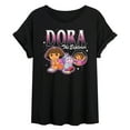 thumbnail image 1 of Dora The Explorer - Bootleg - Women's Oversized Graphic T-Shirt, 1 of 4