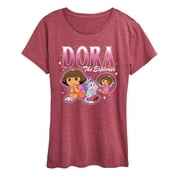 Dora The Explorer - Bootleg - Womens Short Sleeve Graphic T-Shirt