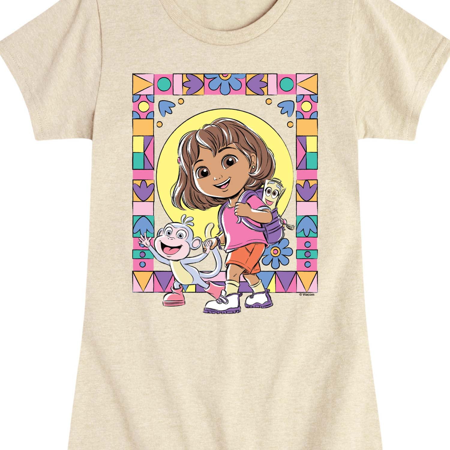 トップス DORA Dora The Explorer - Boots Mosaic - Toddler And Youth Girls Fitted