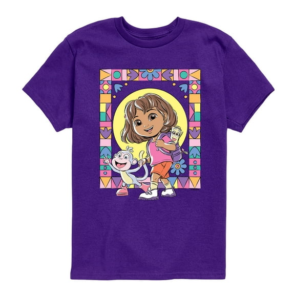Dora The Explorer - Dora Boots - Youth Boys Short Sleeve Graphic T-Shirt