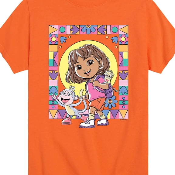 Dora The Explorer - Dora Boots - Youth Boys Short Sleeve Graphic T-Shirt