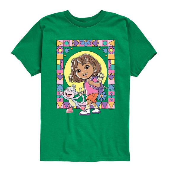 Dora The Explorer - Dora Boots - Youth Boys Short Sleeve Graphic T-Shirt