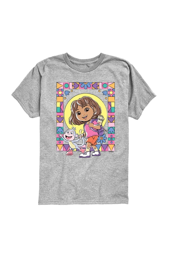 - Boots Mosaic - Toddler And Youth Short Sleeve Graphic T-Shirt