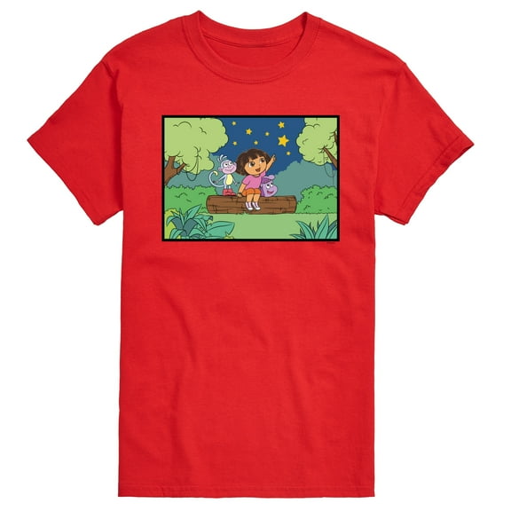Dora The Explorer - Boots Stars - Men's Short Sleeve Graphic T-Shirt