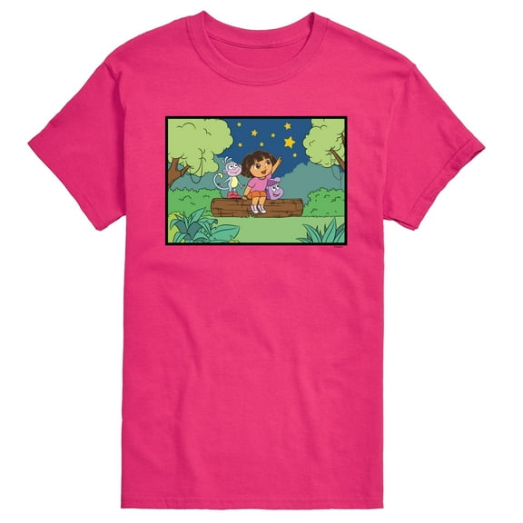 Dora The Explorer - Boots Stars - Men's Short Sleeve Graphic T-Shirt