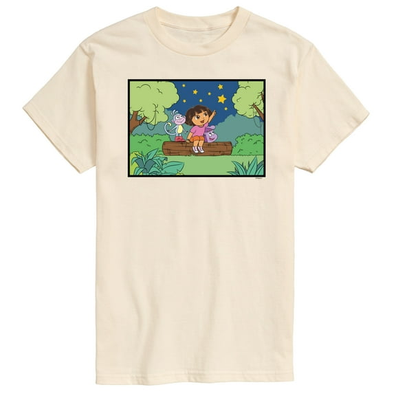 Dora The Explorer - Boots Stars - Men's Short Sleeve Graphic T-Shirt