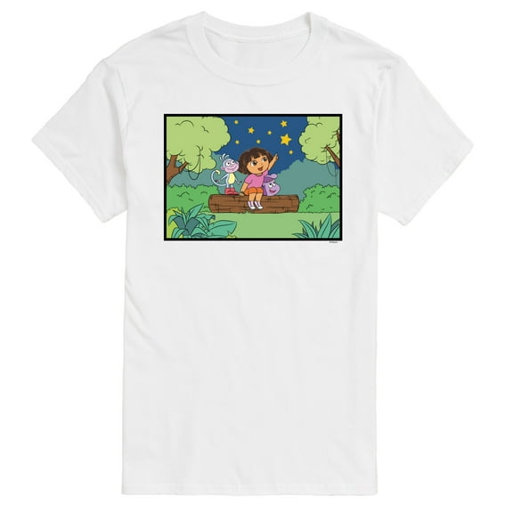 Dora The Explorer - Boots Stars - Men's Short Sleeve Graphic T-Shirt