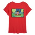 thumbnail image 1 of Dora The Explorer - Boots Stars - Women's Oversized Graphic T-Shirt, 1 of 4