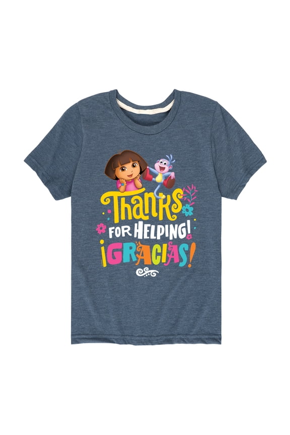 - Boots Thanks For Helping - Toddler And Youth Short Sleeve Graphic T-Shirt