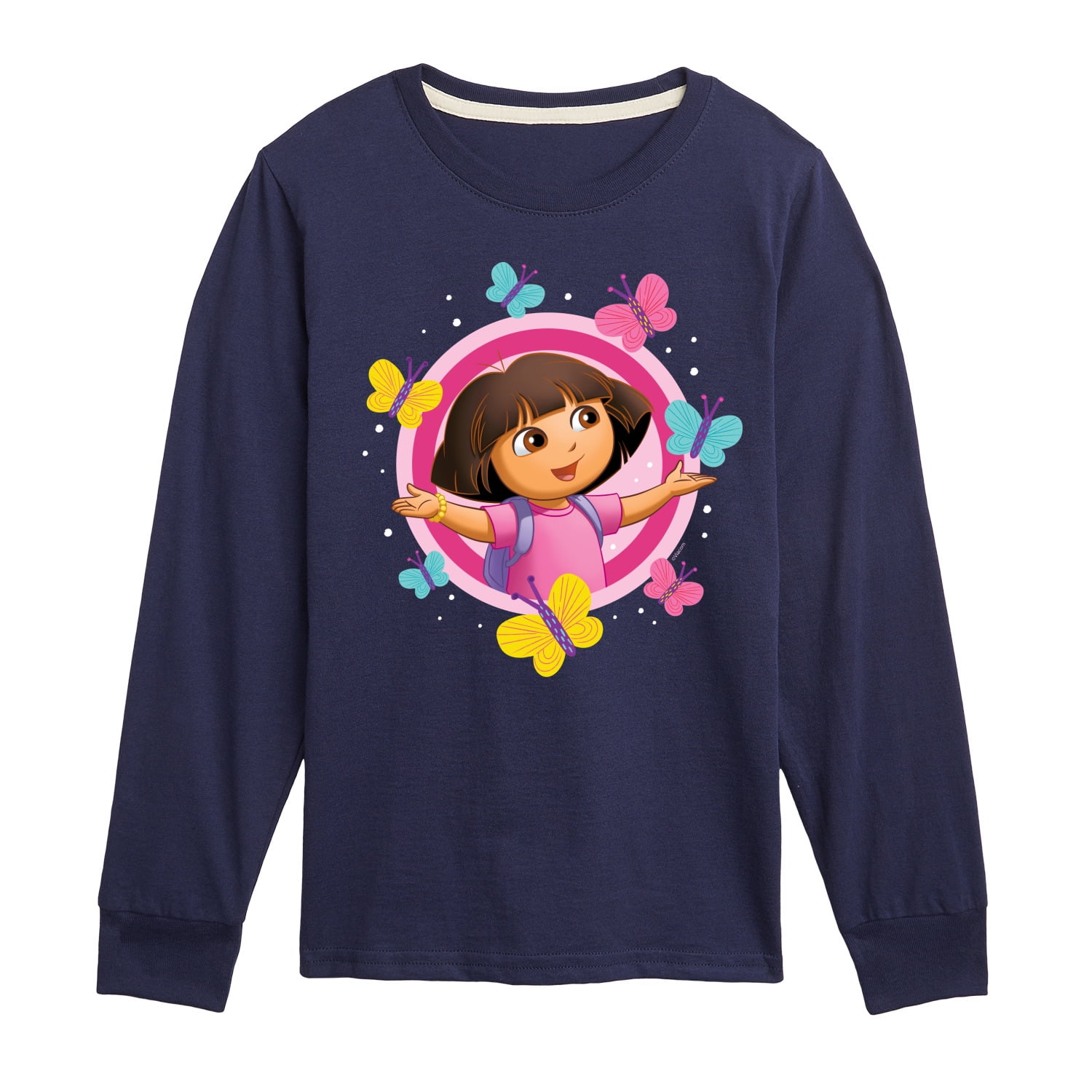 Dora The Explorer - Butterflies - Toddler And Youth Long Sleeve Graphic ...