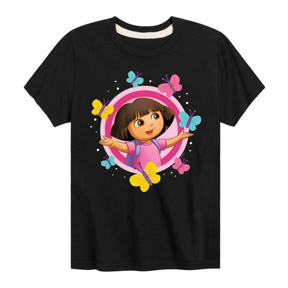 Dora The Explorer - Butterflies - Toddler And Youth Short Sleeve Graphic T-Shirt