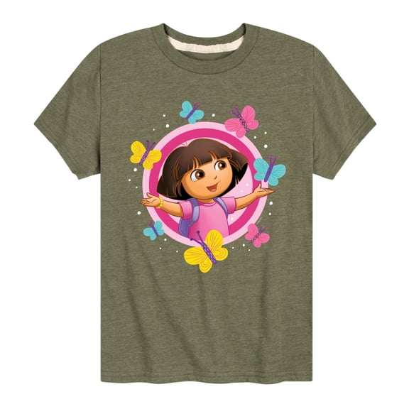 Dora The Explorer - Butterflies - Toddler And Youth Short Sleeve Graphic T-Shirt