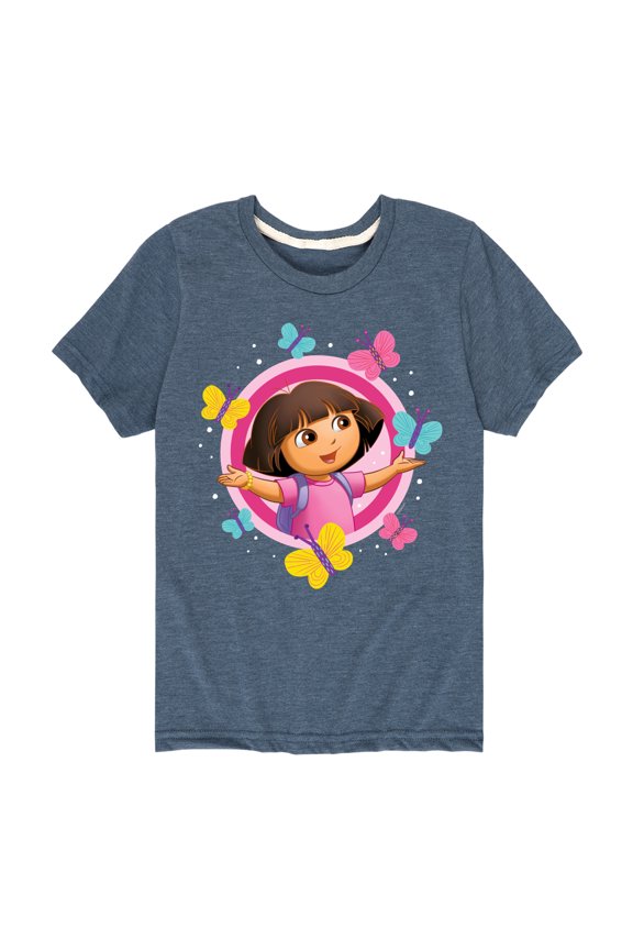 - Butterflies - Toddler And Youth Short Sleeve Graphic T-Shirt