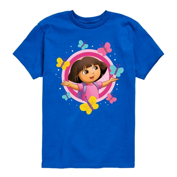 Dora The Explorer - Butterflies - Toddler And Youth Short Sleeve Graphic T-Shirt