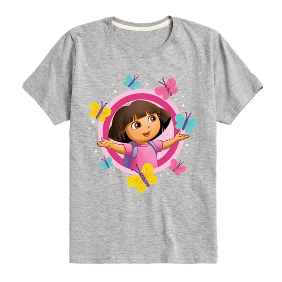 Dora The Explorer - Butterflies - Toddler And Youth Short Sleeve Graphic T-Shirt