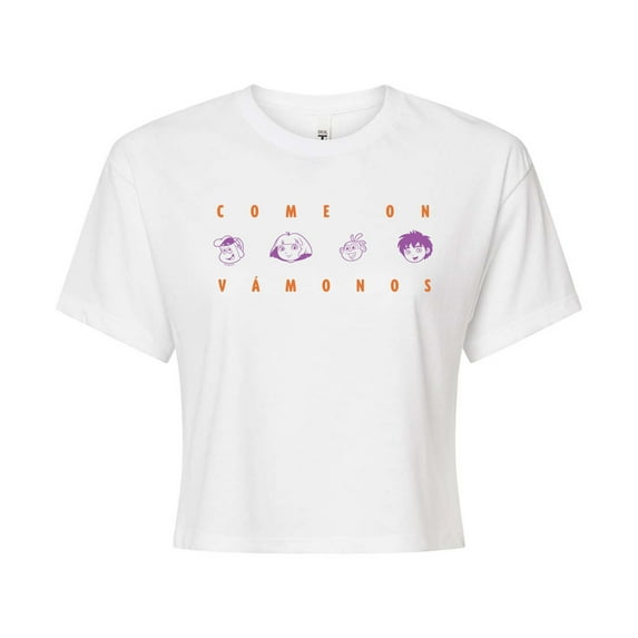 Dora The Explorer - Come On Vamonos - Juniors Cropped Graphic T-Shirt