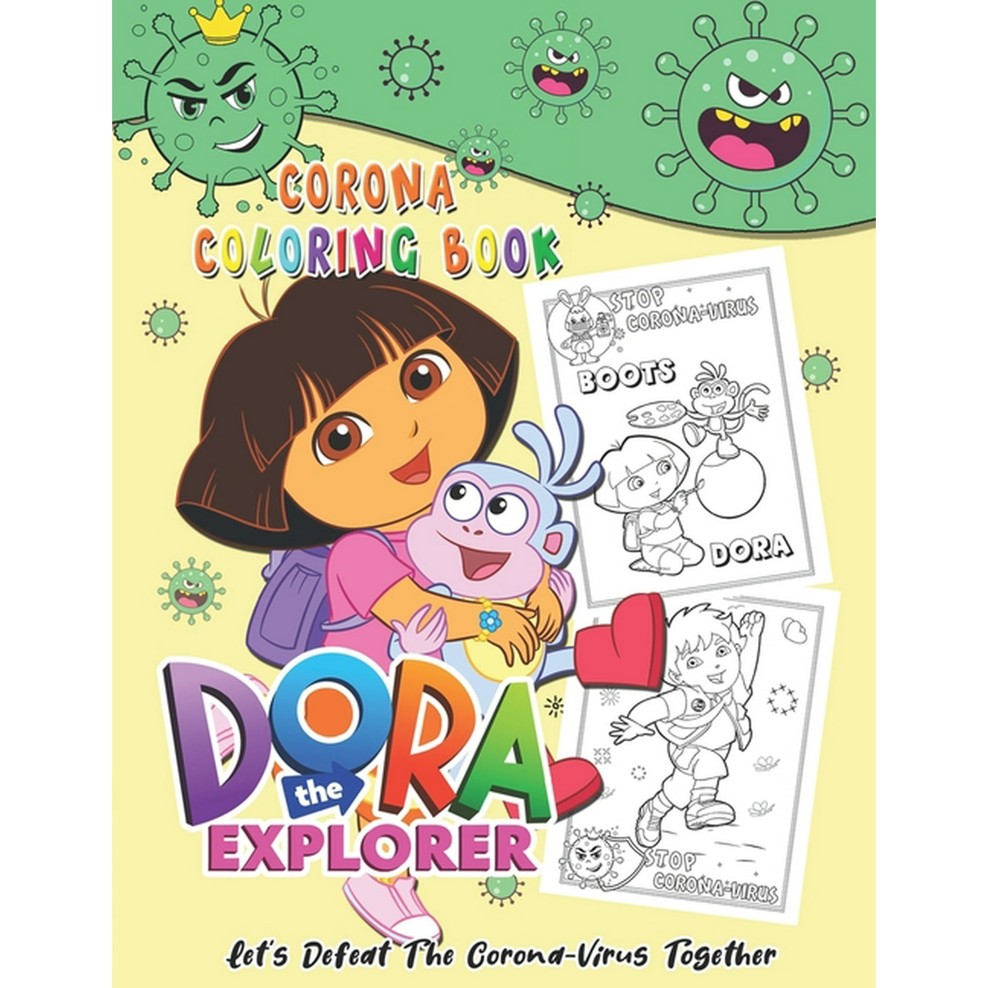 Coloring Book Pages Of Dora