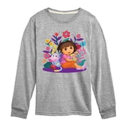 Dora the Explorer - Dora And Boots Boys Long Sleeve Graphic T-Shirt