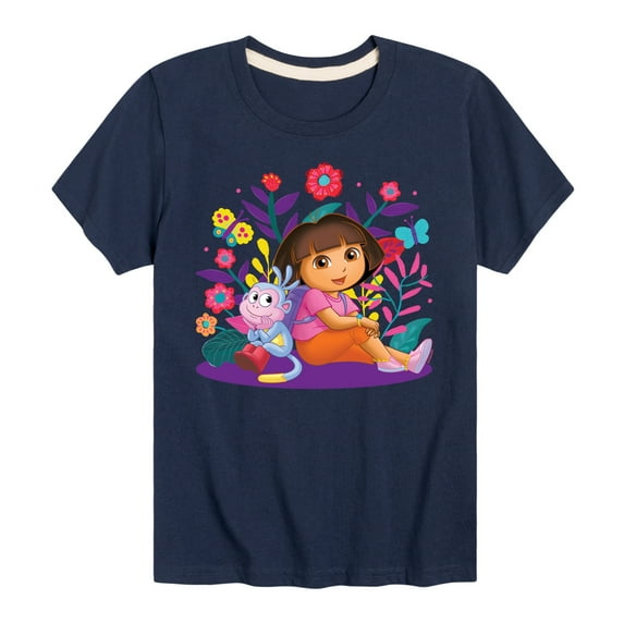 Dora The Explorer - Dora And Boots - Toddler And Youth Short Sleeve Graphic T-Shirt