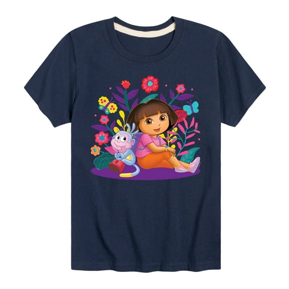 Dora The Explorer - Dora And Boots - Toddler And Youth Short Sleeve Graphic T-Shirt