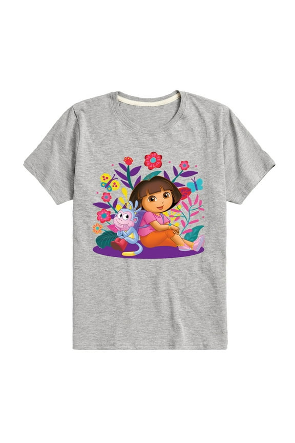 - Dora And Boots - Toddler And Youth Short Sleeve Graphic T-Shirt