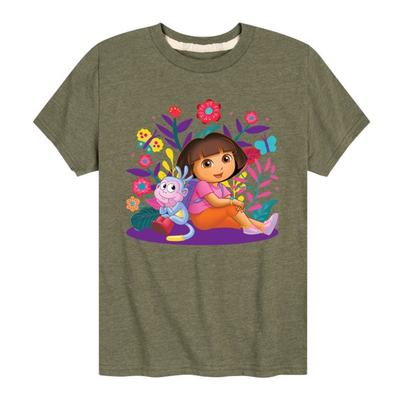 Dora The Explorer - Dora And Boots - Toddler And Youth Short Sleeve Graphic T-Shirt