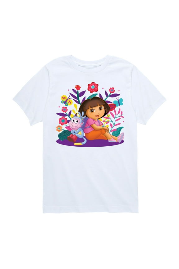 - Dora And Boots - Toddler And Youth Short Sleeve Graphic T-Shirt