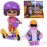 Dora, Zoom & Explore Adventure Pack with Dora & Tico Toy Figures & Scooter for Kids 3+